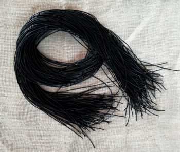 Lederband, schwarz