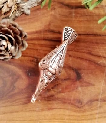 Rabenfibel "Munin" Bronze – Bild 3