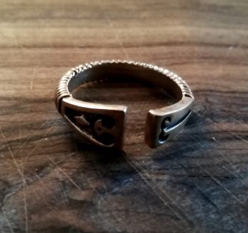 Wikingerring offen groß Bronze