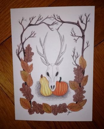 Postkarte Jahreskreisfest "Samhain - Winternacht"