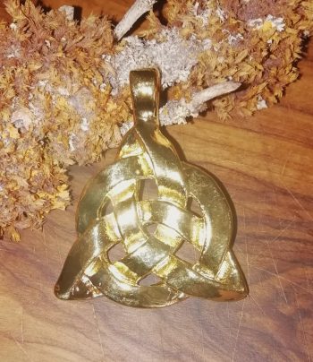 Unendlicher Knoten 1 Zinn vergoldet