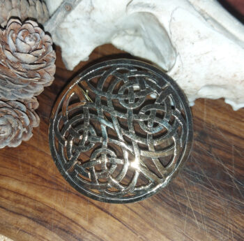 Scheibenfibel keltischer Knoten Bronze