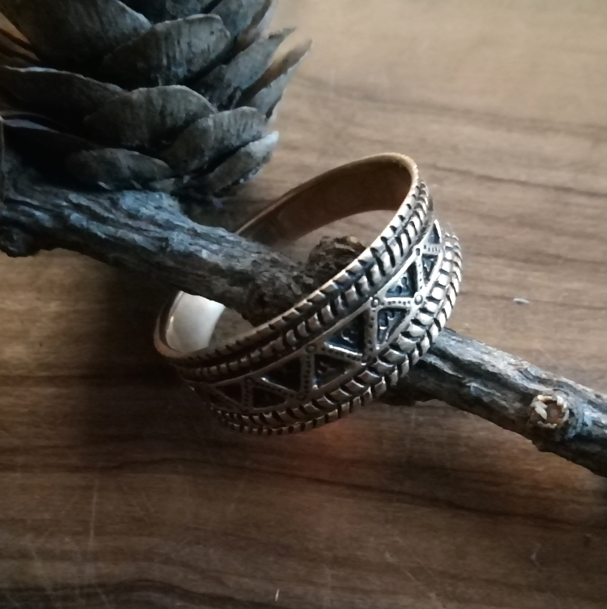 Wikingerring 5 groß Silber
