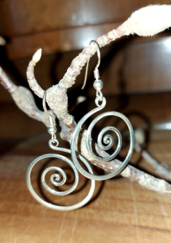 Ohrringe Spirale 2 Silber