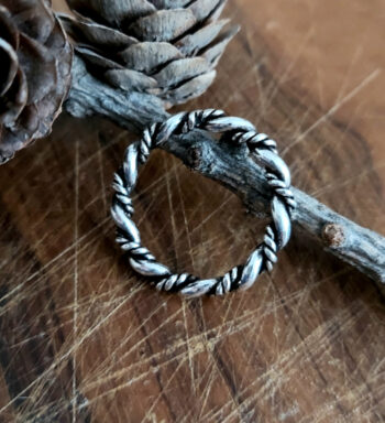 Wikingerring gedreht Silber