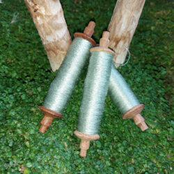 Seidengarn silber