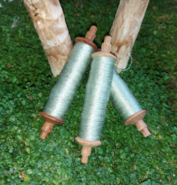 Seidengarn silber